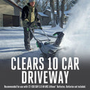 EGO Power+ SNT2102 21" 56-Volt Cordless Snow Blower with Peak Power (2) 5.0Ah Batteries and Charger Included