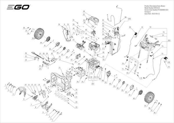SNT2410 PARTS DIAGRAM