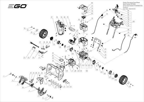 SNT2800 PARTS DIAGRAM