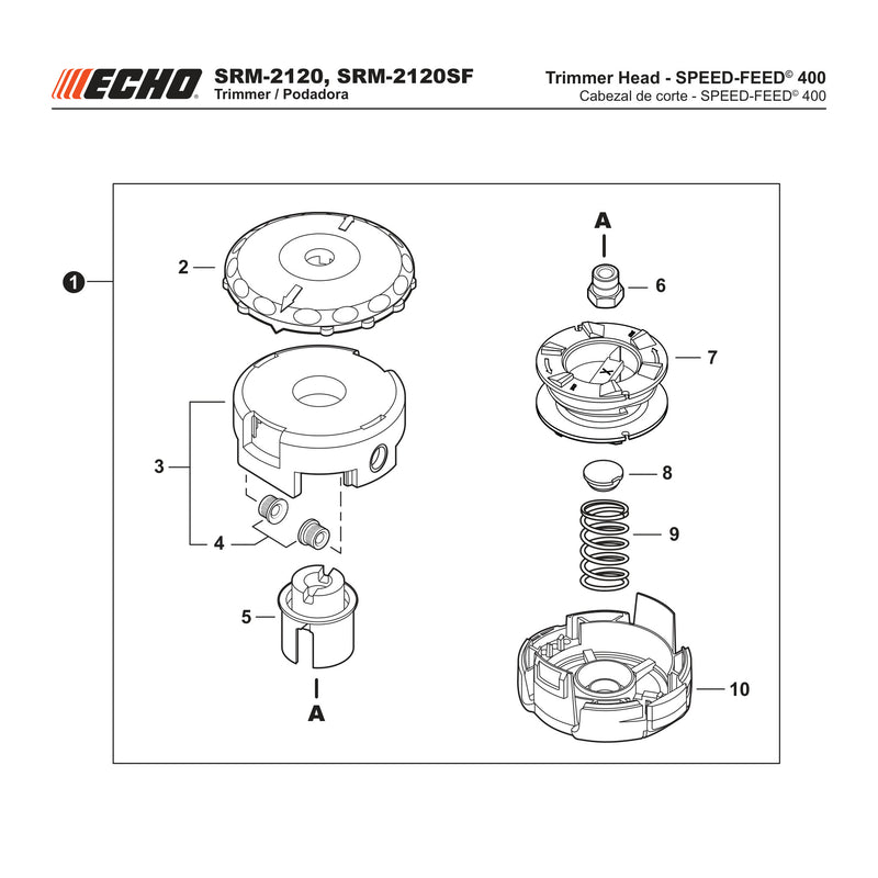 Trimmer Head SPEED FEED 400