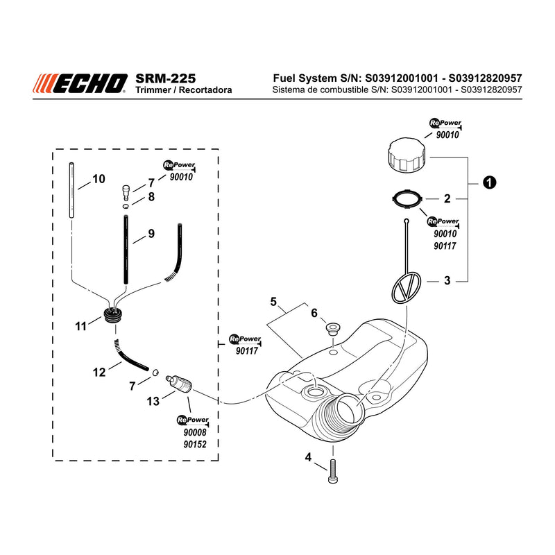 Fuel System S N S03912001001 S03912820957