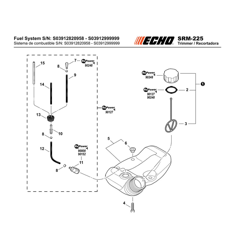 Fuel System S N S03912820958 S03912999999