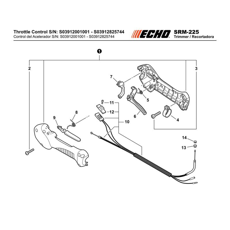 Throttle Control S N S03912001001 S03912825744
