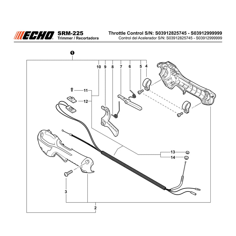 Throttle Control S N S03912825745 S03912999999