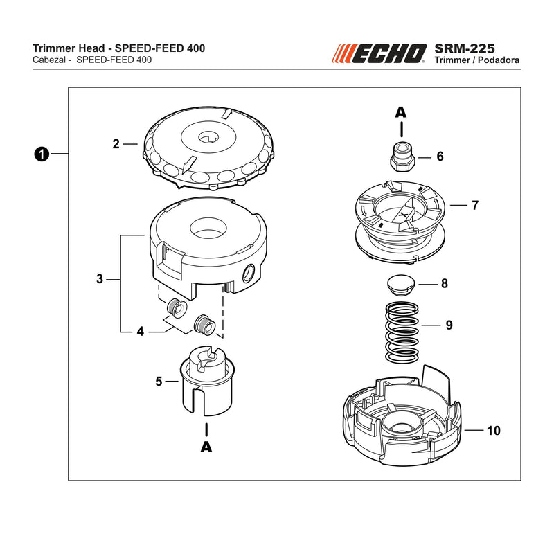 Trimmer Head SPEED FEED 400