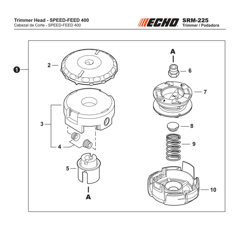 Trimmer Head SPEED FEED 400