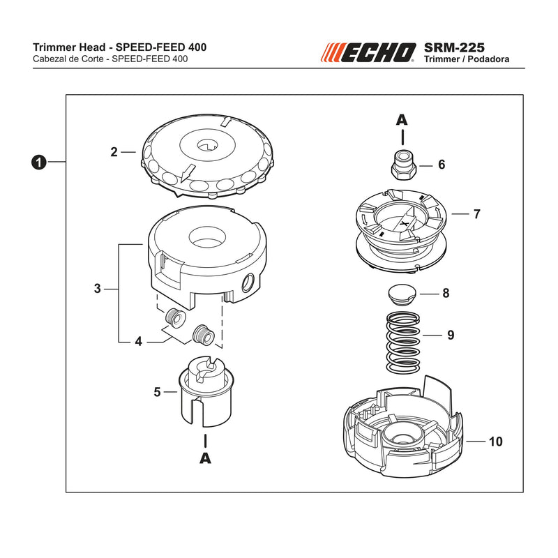 Trimmer Head SPEED FEED 400