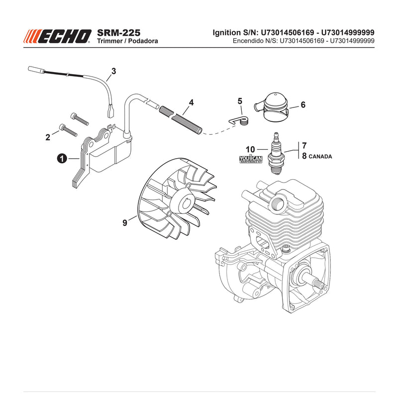 Ignition S N U73014506169 U73014999999