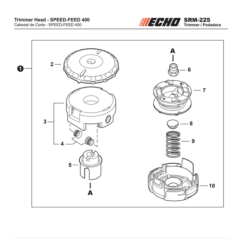 Trimmer Head SPEED FEED 400