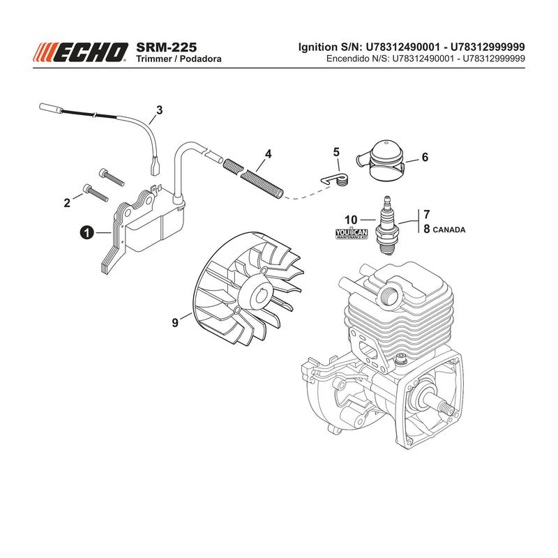 Ignition S N U78312490001 U78312999999
