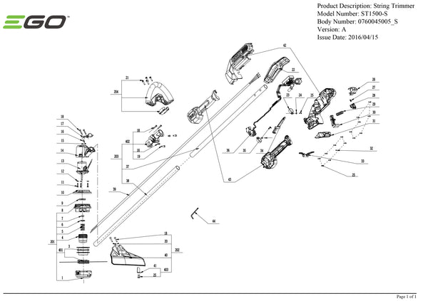 ST1500-S PARTS DIAGRAM