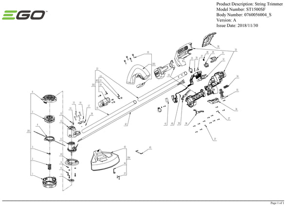 ST1500SF (VERSION A) PARTS DIAGRAM