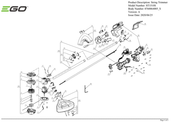 ST1510S PARTS DIAGRAM