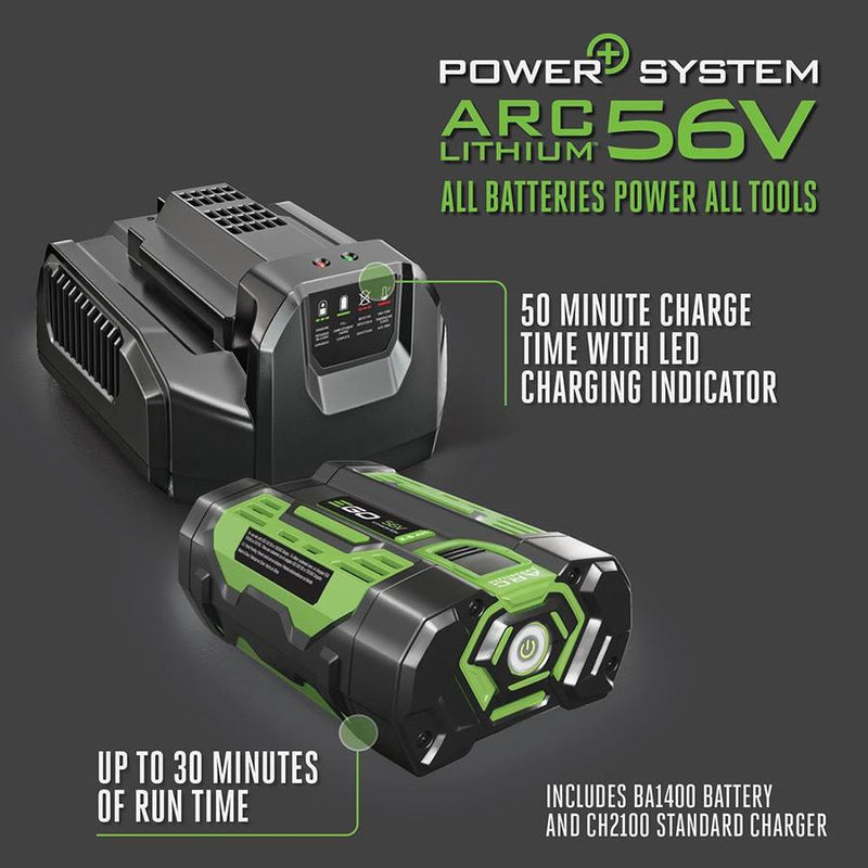EGO Power+ ST1511S-FC 15" POWERLOAD String Trimmer with Aluminum Shaft with 2.5AH Battery and Standard Charger - Reconditioned