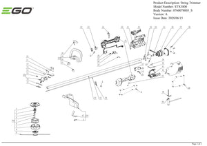 STX3800 (VERSION A) Parts Diagram