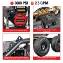 Simpson SuperPro Roll-Cage 3600 PSI 2.5 GPM CRX 210 Gas Pressure Washer (SW3625SADS-S)