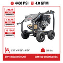 Simpson SuperPro Roll-Cage 4400 PSI 4.0 GPM CRX 420 Gas Pressure Washer (SW4440SCDM-S)