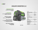 EGO Power+ PAD5000-FC Nexus Escape 400W Inverter - Reconditioned