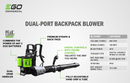 EGO Power+ LBPX8000 Commercial Dual-Port 800CFM Backpack Leaf Blower - Tool Only