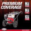 Simpson PowerShot 3500 PSI 2.5 GPM Honda GX200 Gas Pressure Washer (PS61002-S)