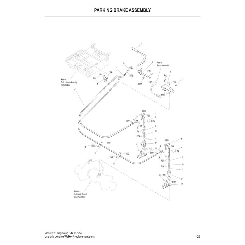 PARKING BRAKE ASSEMBLY