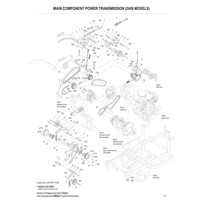 MAIN COMPONENT POWER TRANSMISSION 