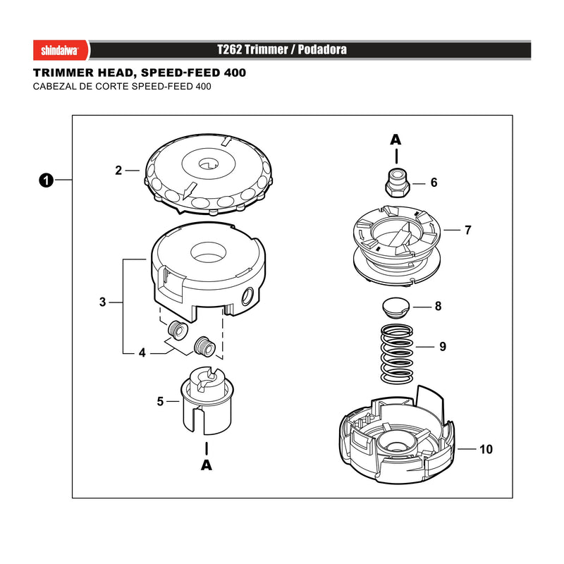 TRIMMER HEAD SPEED FEED 400