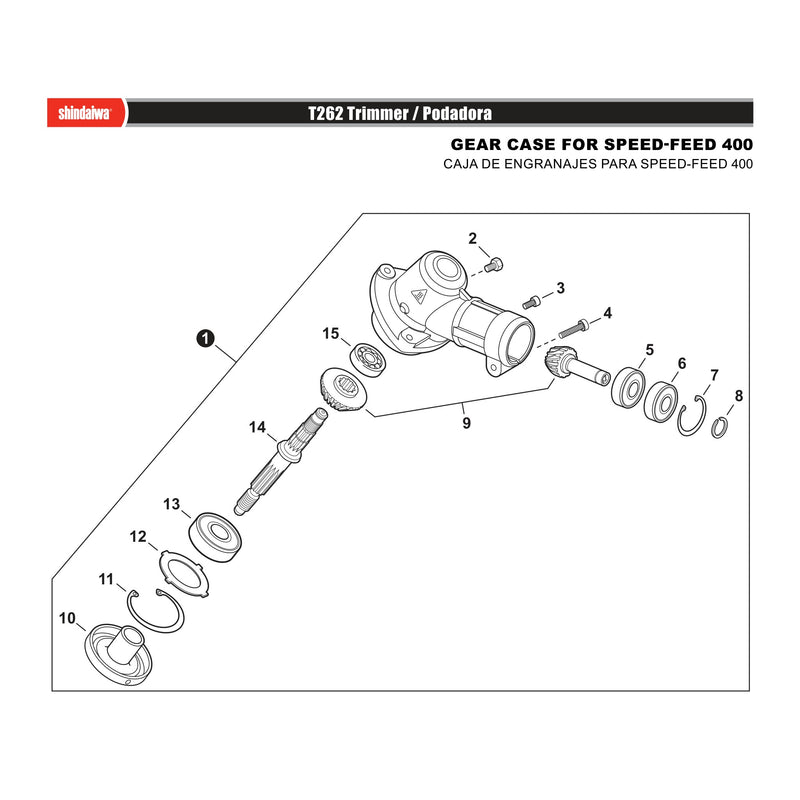GEAR CASE FOR SPEED FEED 400