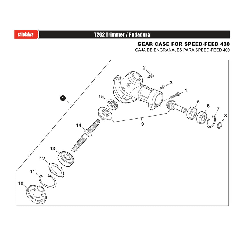 GEAR CASE FOR SPEED FEED 400