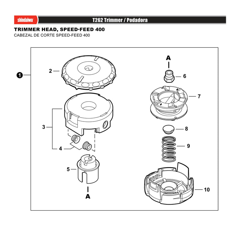 TRIMMER HEAD SPEED FEED 400