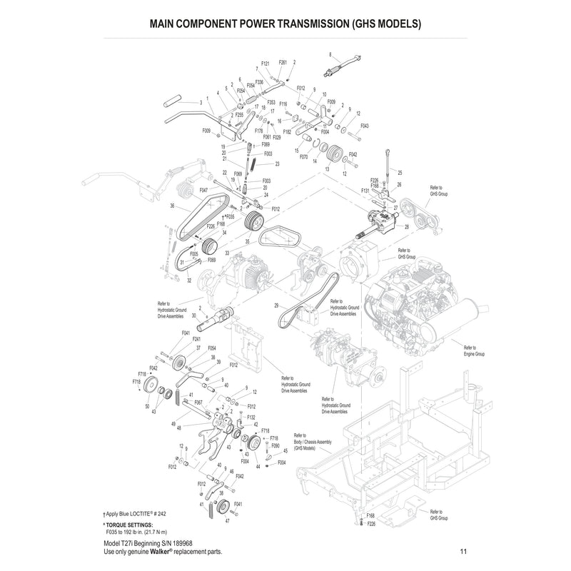 MAIN COMPONENT POWER TRANSMISSION 