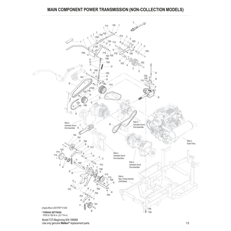 MAIN COMPONENT POWER TRANSMISSION 