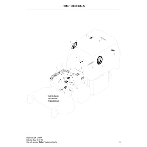 Walker Mowers T30i Parts Diagram (Serial # 124884 - 147168)