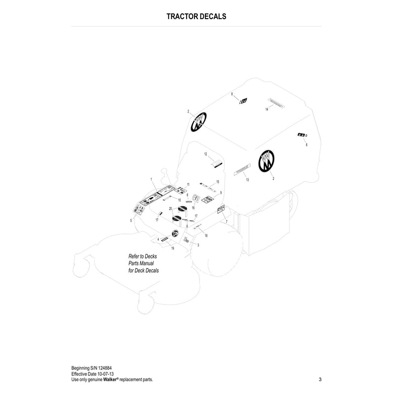 TRACTOR DECALS