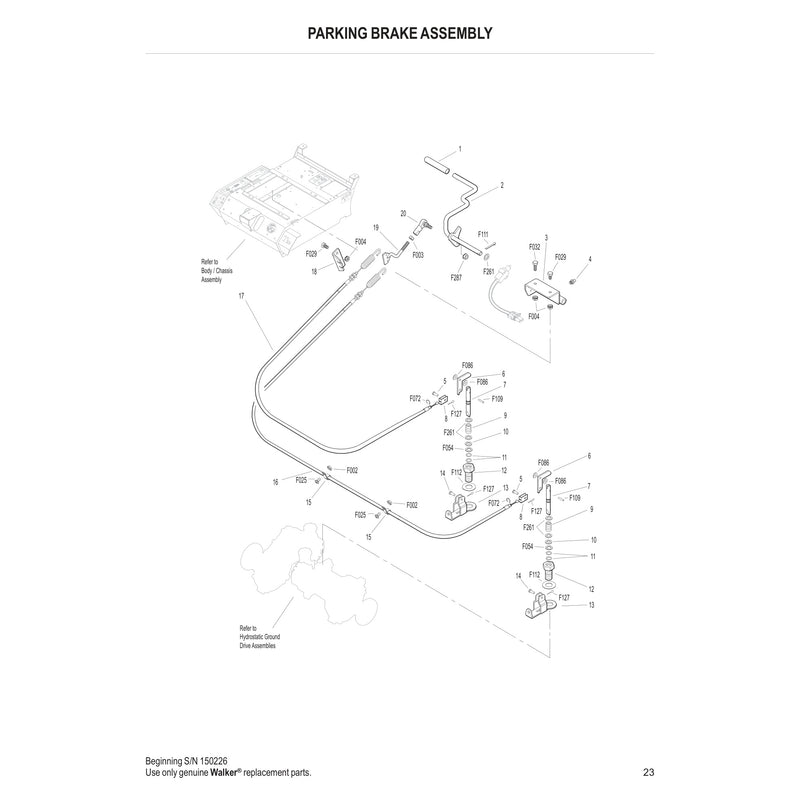 PARKING BRAKE ASSEMBLY