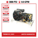 Simpson Truck Mount 3000 PSI 8.0 GPM CRX 680 Gas Truck Mount Pressure Washer (TM3080141E)
