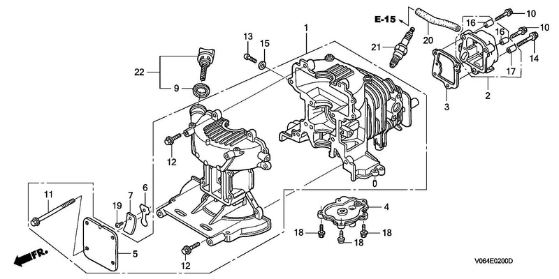 CYLINDER HEAD COVER      @CRANKCASE SET