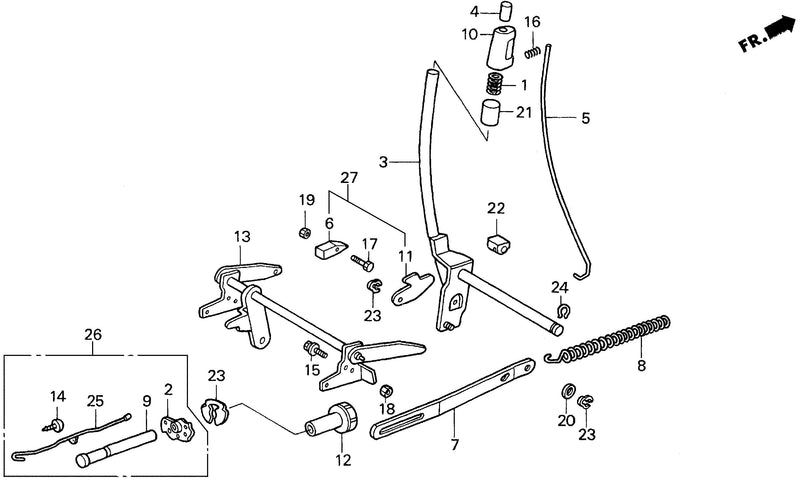 HEIGHT ADJUSTING LEVER