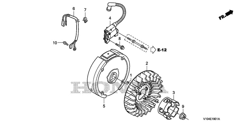 FLYWHEEL@IGNITION COIL   (CAST IRON)