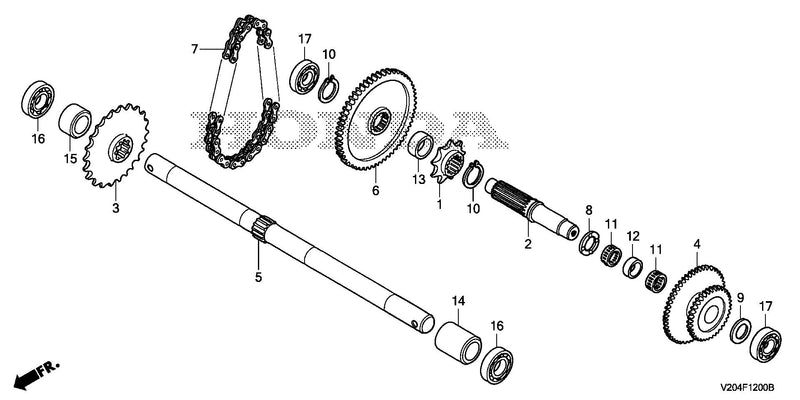 WHEEL SHAFT