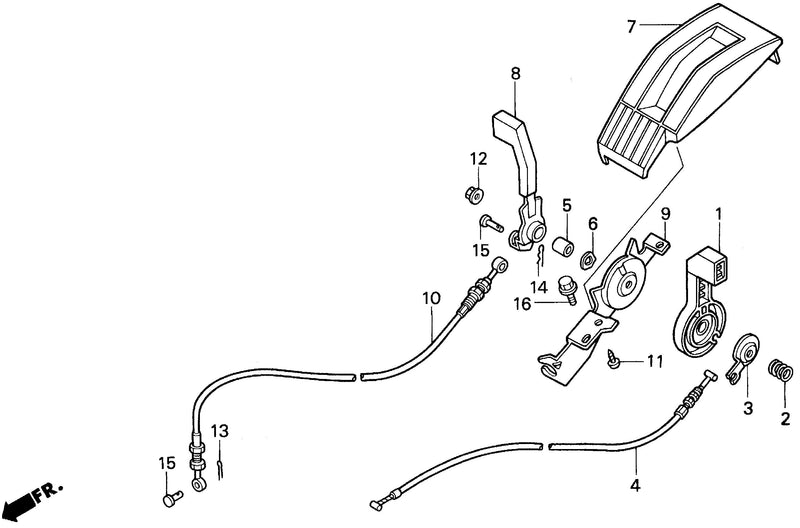 SXA,SMA THROTTLE LEVER