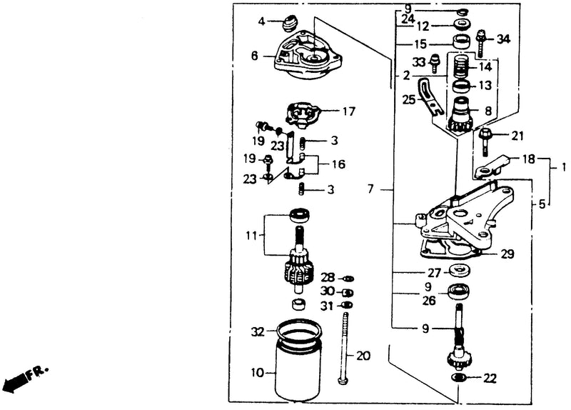 STARTER MOTOR UNIT