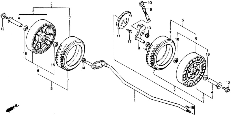 HRA214  FRONT WHEEL