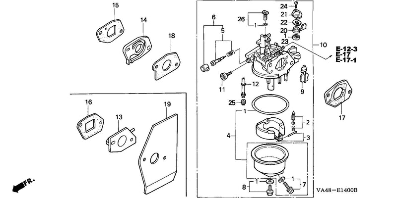 CARBURETOR (HRA/HRC215,  HRC216/K1)