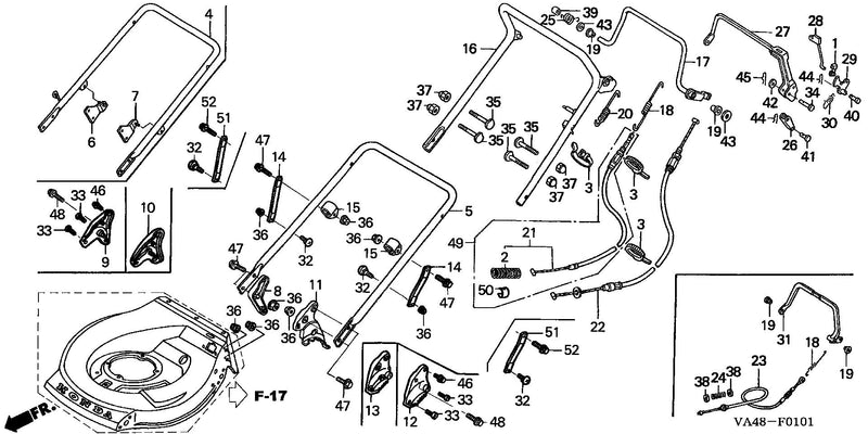 HANDLEBAR (HRC215K1,     HRC216K1)