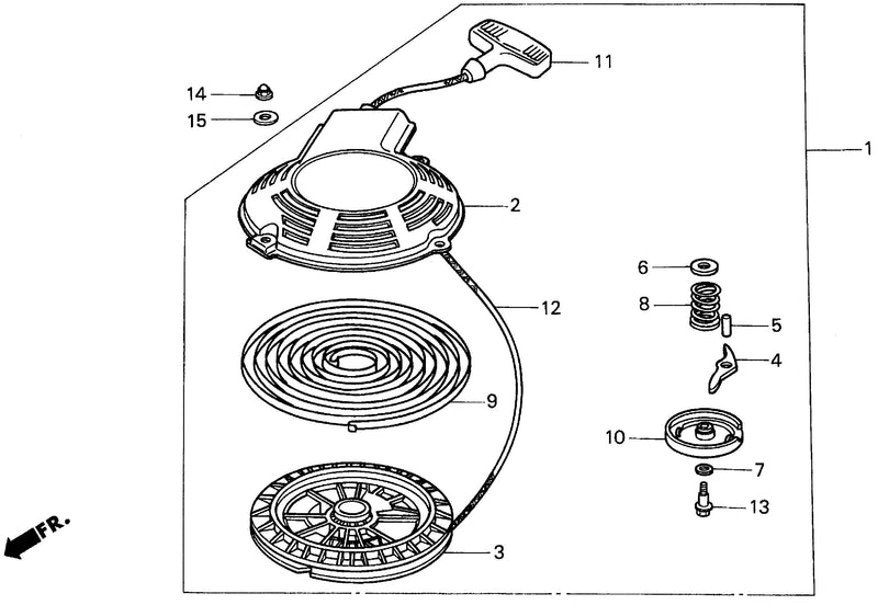 HR173   RECOIL STARTER --2613584