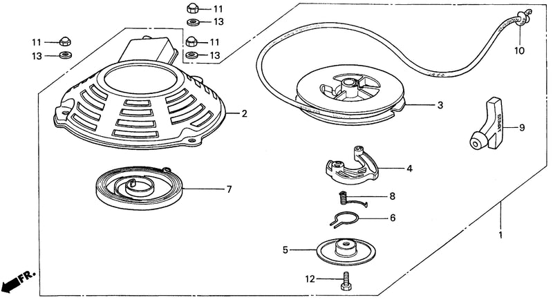 HR173   RECOIL STARTER 2613585--