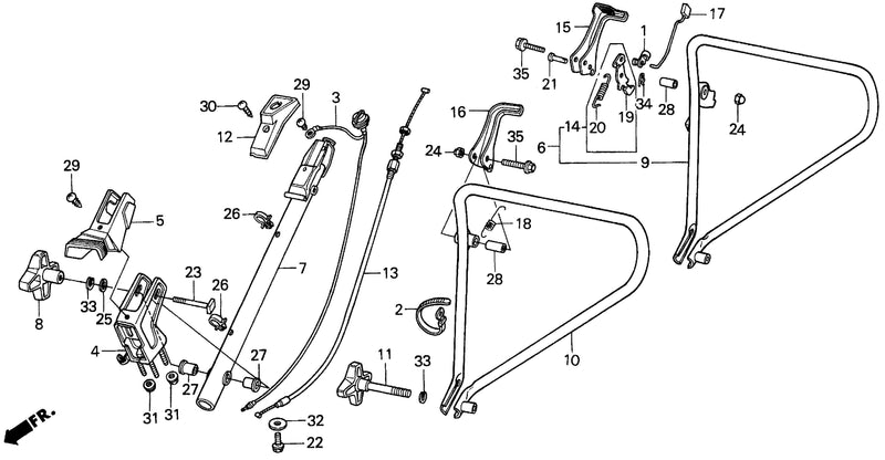HR17    UPPER HANDLE PIPE