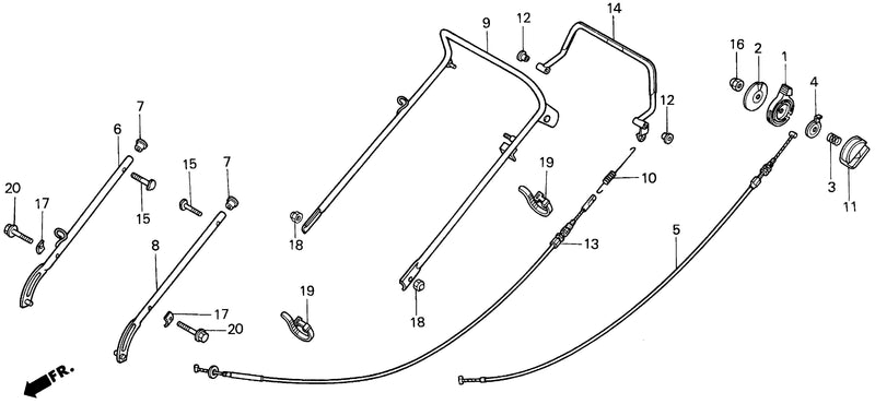 HR173   UPPER HANDLE PIPE