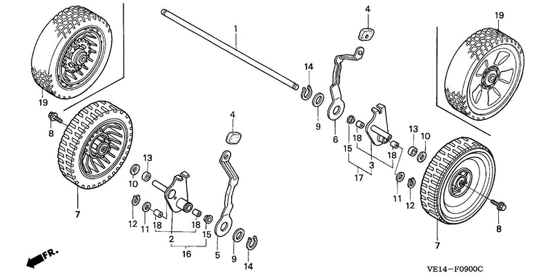 REAR WHEEL (PDA, PXA)